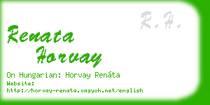 renata horvay business card